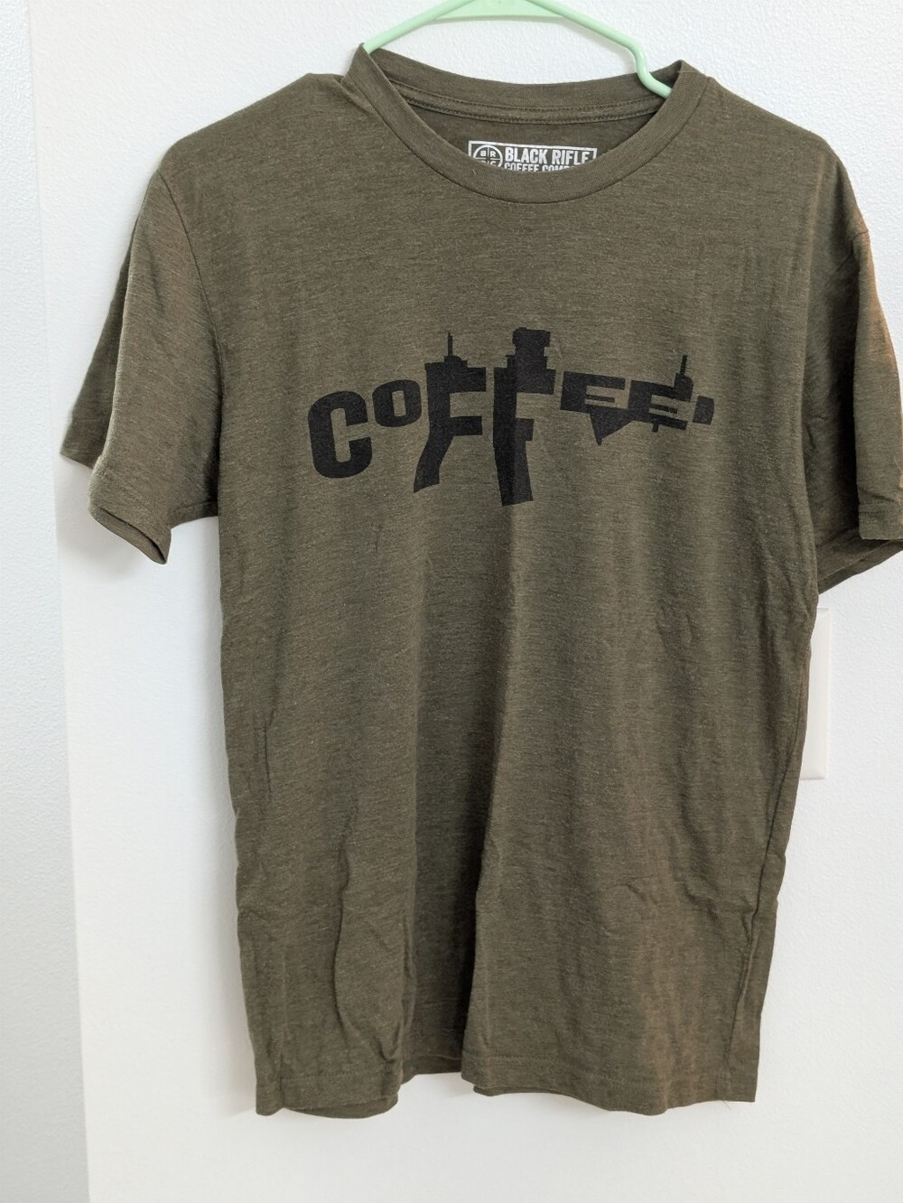 Black Rifle Coffee Co. Men’s Olive Green 'Coffee' Graphic Tee